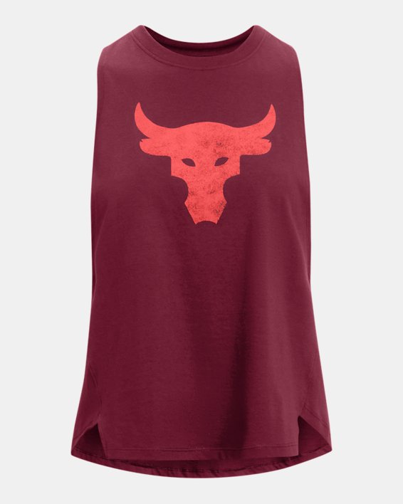 Women's Project Rock Bull Tank in Red image number 4